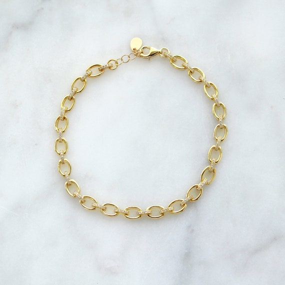 crystal link bracelet