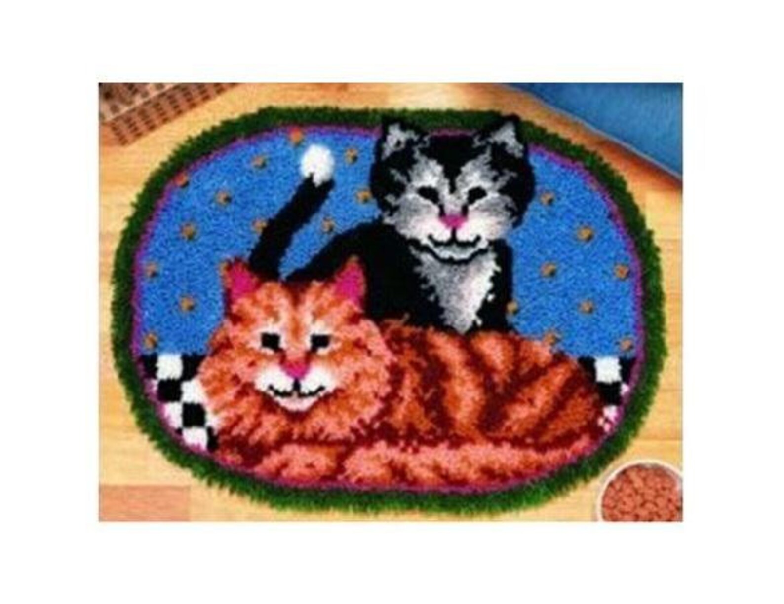 Adult Cats Rug Latch Hooking Kit Etsy