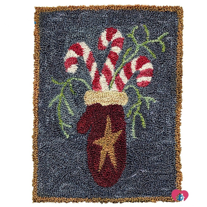 Christmas Decoration Latch Hook Rug Kit Etsy