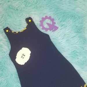 Upcycled Romper, kids shortie Romper, Tshirt Romper