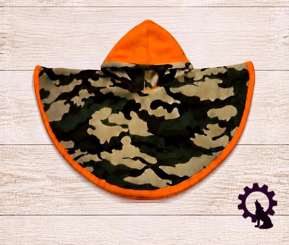Reversible Fleece Car Seat Poncho, Camo
