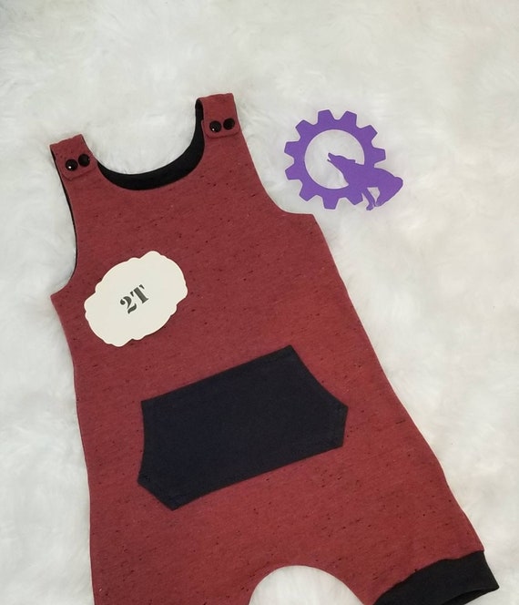 Upcycled T-shirt Romper, Shortie Kid Romper