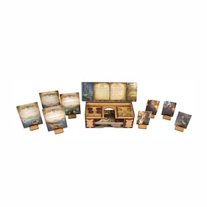 Autel d'Arkham Horror LCG pour cartes acte et agenda, cartes mythe et 8 supports pour cartes enquêteur et monstre (assemblés) !