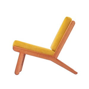 hardwood lounge chair &quot;Bali&quot;| oak, walnut, cherry, ash |, large selection of fabric types and colors.