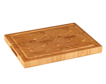 personalized cherrywood end cutting board with or without juice groove!