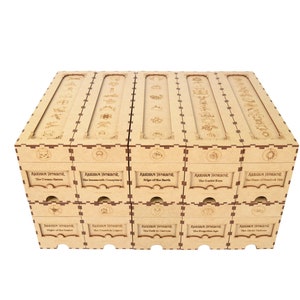 11er Set Aufbewahrungsboxen für Gesellschaft des Arkham Horror Kartenspiels (zusammengebaut)!