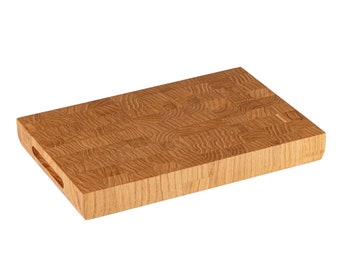 personalized oak end cutting board with or without juice groove!