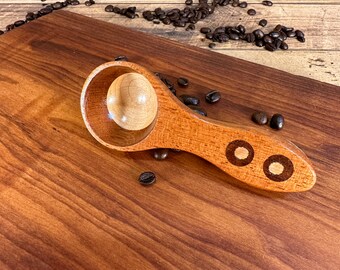 Canadian and Exotic Wooden Coffee Scoop #2412 | Handcrafted Coffee Scoop