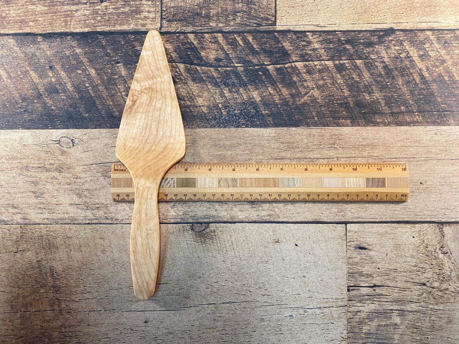 Wooden Pie or Cake Server Maple Etsy