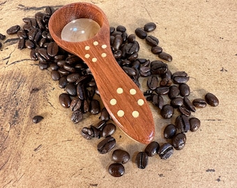 Canadian and Exotic Wooden Coffee Scoop #2401 | Handcrafted Coffee Scoop