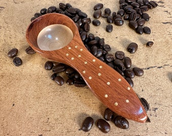 Canadian and Exotic Wooden Coffee Scoop #2406 | Handcrafted Coffee Scoop