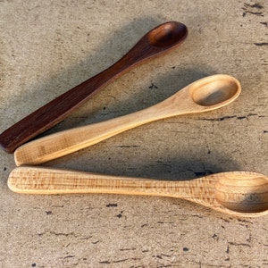 Tiny Maple Spoons - Set of 3