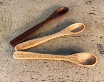 Tiny Maple Spoons - Set of 3