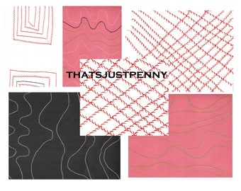 Sewn Paper Elements