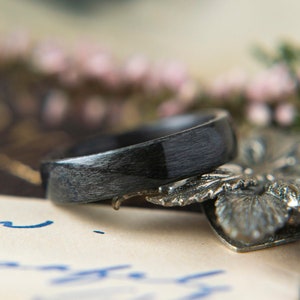 Womens Wedding band made from Grey Maple, Promise ring, Wooden ring