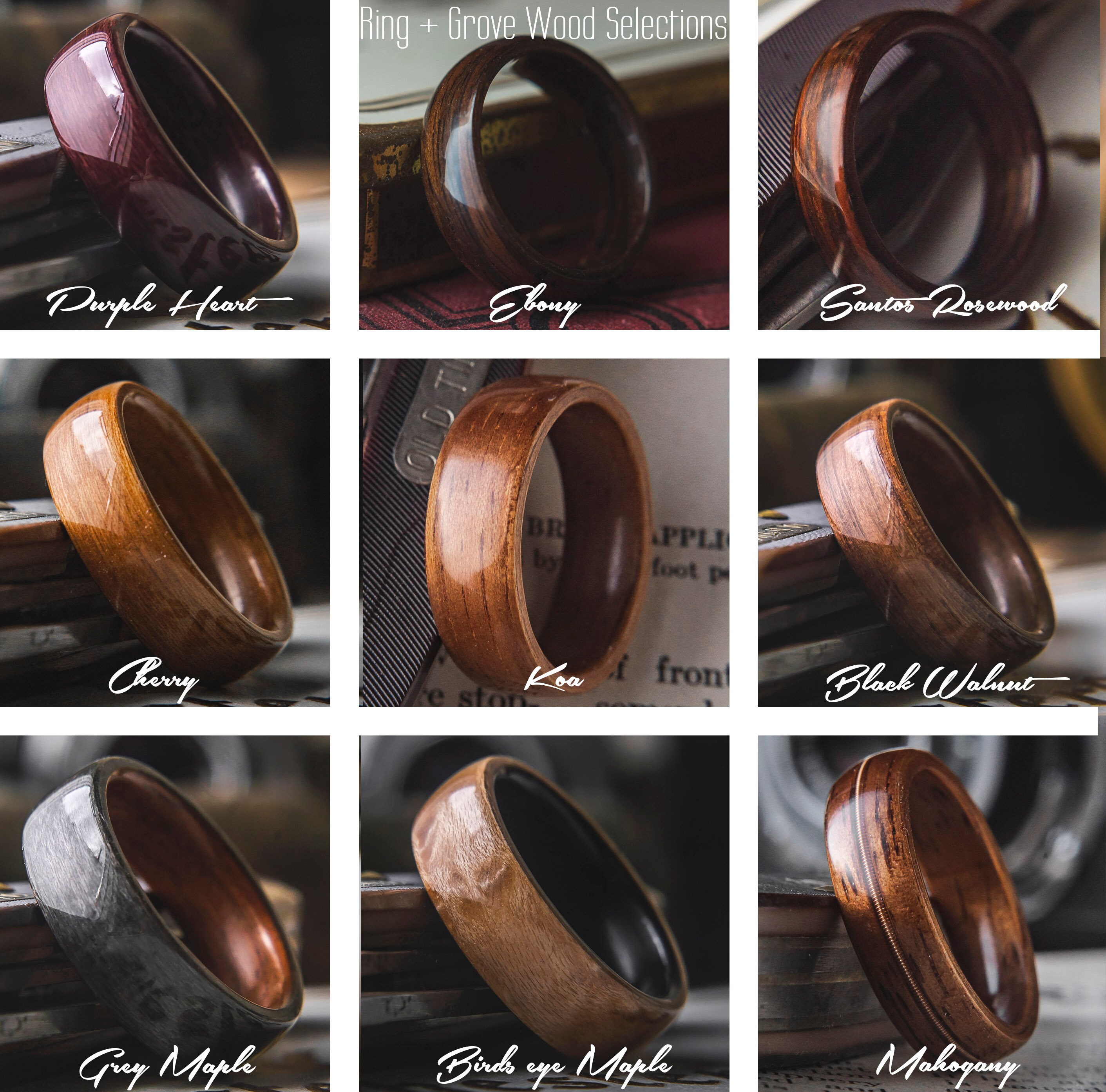 Top 4 Men's Wooden Rings - A Unique Collection