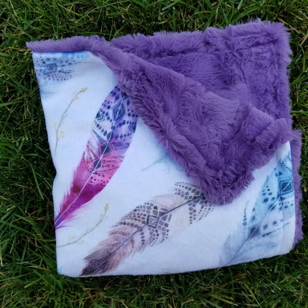 Feather Blanket Etsy