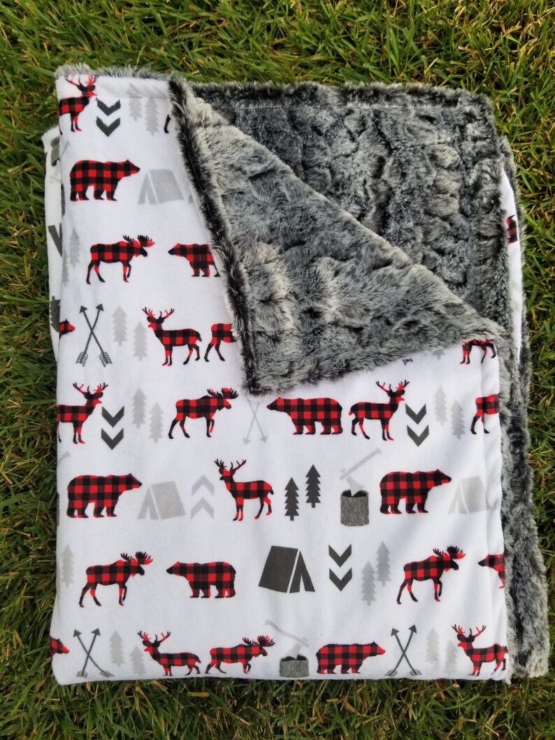 Buffalo Plaid Blanketwoodland Blanketrustic Blankettoddler Etsy