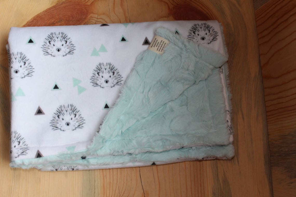 Hedgehog Blankethedgehog Baby Blankethedgehog Giftsbaby Etsy