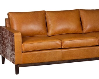 Modern Ranch - Sofá - Colección Scottsdale - Cuero + Piel de Vaca #3