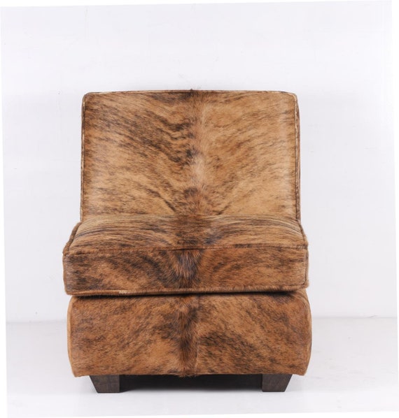 Modern Cowhide Lounge Chair Etsy