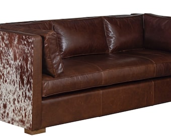 Modern Ranch - Sofá - Colección Scottsdale - Cuero + Piel de Vaca #1