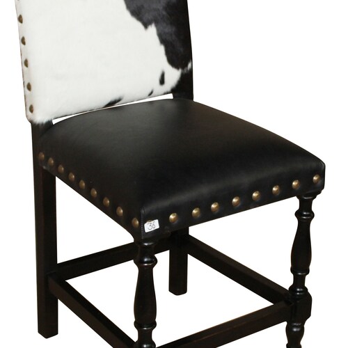 Colton Cowhide Bar Stool Cowhide Barstool 4 Seat Minimum Etsy