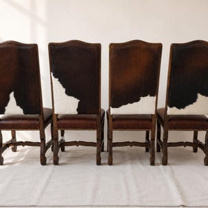 Silla clásica de piel de vaca / ¡Se requiere un mínimo de 4 asientos! imagen 4