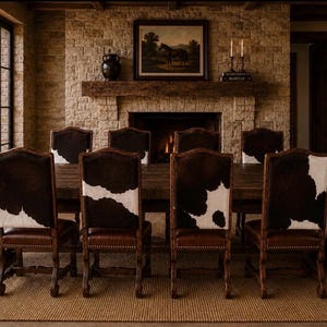 Silla clásica de piel de vaca / ¡Se requiere un mínimo de 4 asientos! imagen 1