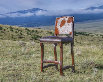 Classic Cowhide Counter Stool 26" | 4 Seat Minimum Required!
