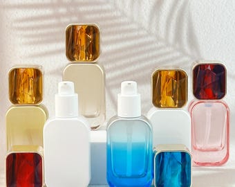 30ml Empty Comestic Bottles with Pump dispenser, Refillable Containers Essential Oil Bottles for Skincare, Serums, Toner & DIY Cosmetics
