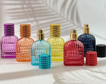 ヴィンテージ コバルトブルー ボトル 4個セット – 花瓶 デキャンタ