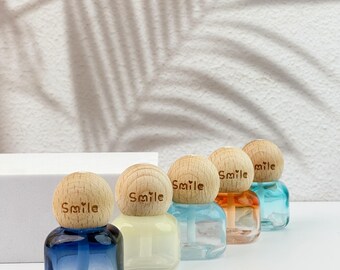 10ML Colored Glass Leak-Proof Aromatherapy Bottles for Essential Oils with Natural Wooden Lids, Travel-Friendly and Suitable for Home Use,