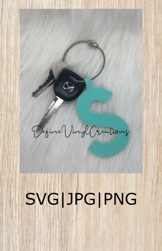 Download Monogram Keychain Svg Cricut Silhouette Cut File Etsy
