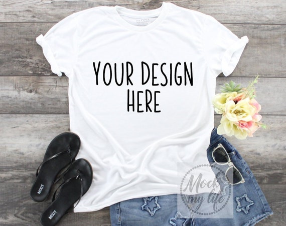 Download Free Gildan 42000 White Mockup Plain White Shirt Mockup White (PSD) - The Best Mockups