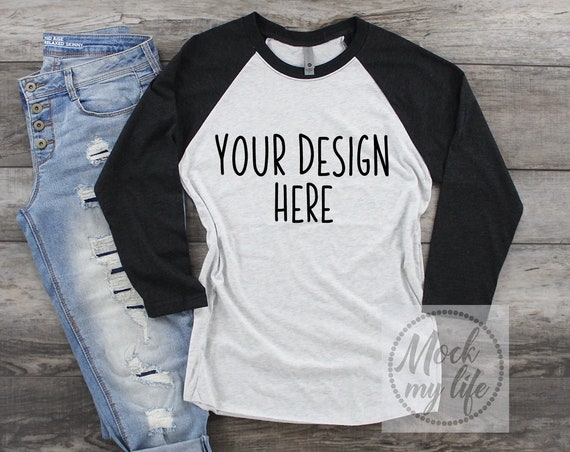 Black Next Level 6051 Styled Flat Lay Mockup