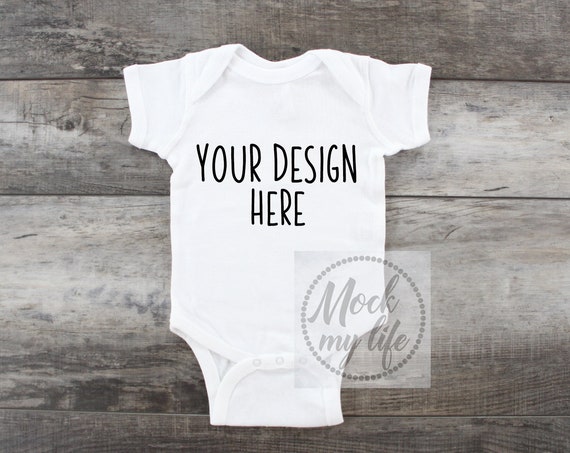 White Rabbit Skins 4400 Bodysuit Mockup Bodysuit Flat White Rabbit Skins 4400 Bodysuit Mockup Bodysuit Flat