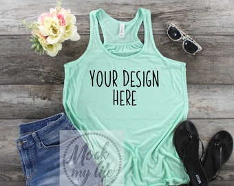 Download Mint Bella Canvas 8800 Styled Flat Lay Mockup Mint Tank Mockup Styled Flat Lay Bella Canvas Mockup Tank Mockup Shirt Mockup Psd Mockups Free Template Mockups PSD Mockup Templates