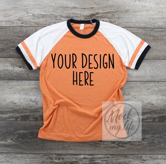 Orange Alternative 5093 Styled Flat Lay Mockup T-Shirt