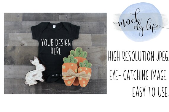Black Rabbit Skins 4400 Mockup Bodysuit Mockup