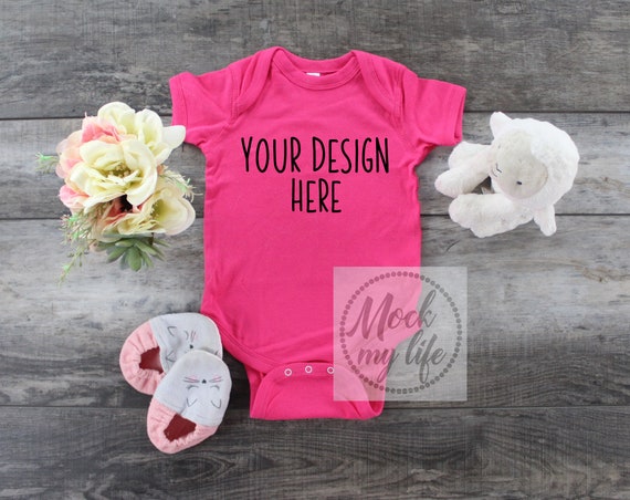 Hot Pink Rabbit Skins 4400 Mockup Bodysuit Mockup Bodysuit Hot Pink Rabbit Skins 4400 Mockup Bodysuit Mockup Bodysuit