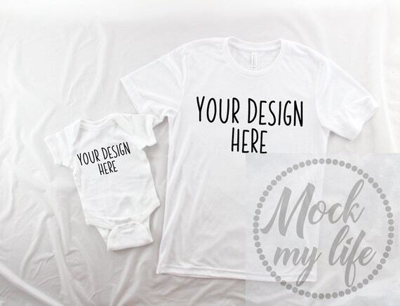Shirt Set Mockup White Shirt Mockup Bella Canvas 3001