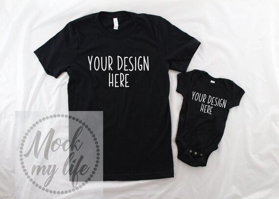 Black Bella Mockup Shirt Bodysuit Mockup Product Etsy