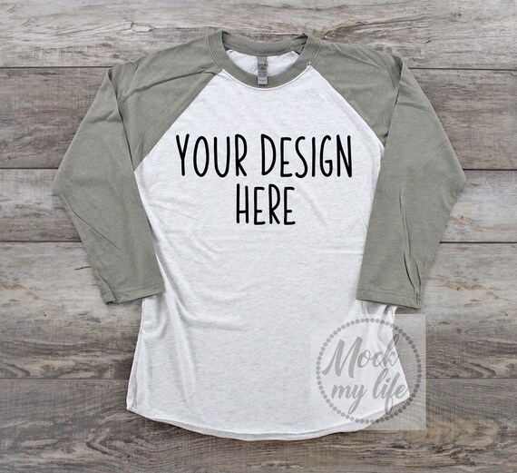 Venetian Grey Next Level 6051 Styled Flat Lay Mockup Raglan Etsy