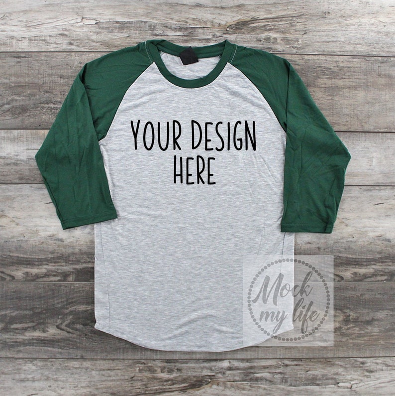 Download Green EG Pro Raglan Styled Mock Up / Womens Shirt Mockup ...