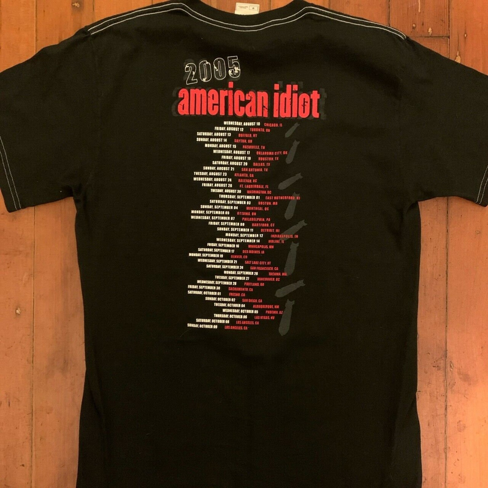 Green Day American Idiot Vintage 2005 Tour Shirt DEADSTOCK | Etsy
