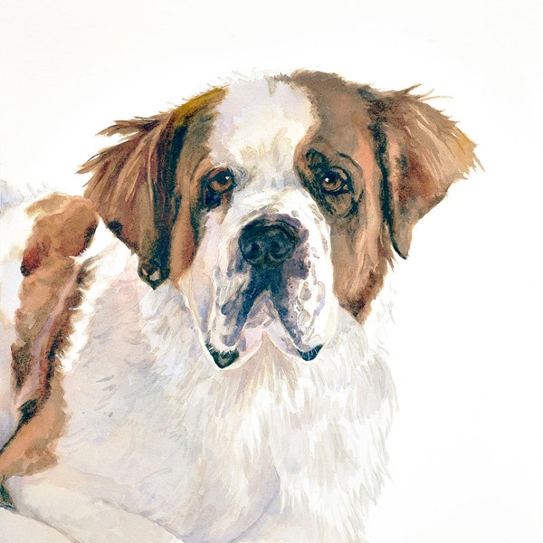 St Bernard Painting - Etsy
