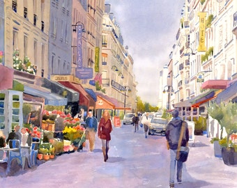 Paris Street Scene Etsy Paris Street Scene Etsy
