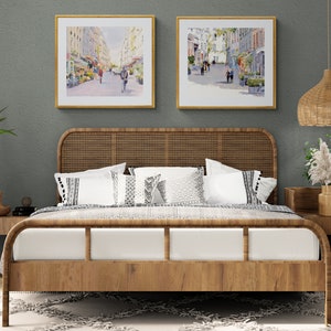 Paris Watercolor Painting: Rue de Barres French Bistro Print image 3