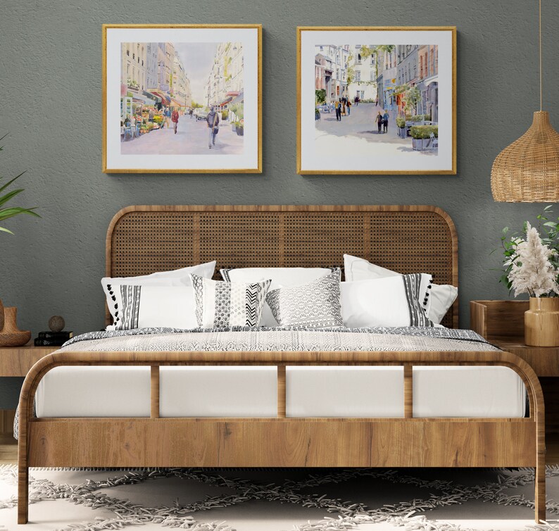 Paris Watercolor Painting: Rue de Barres French Bistro Print image 3